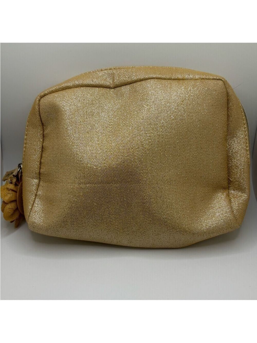 Lancôme Shimmering Gold Clutch with Floral Detail